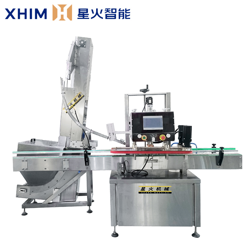 全自动上盖旋盖机-塑料玻璃瓶自动旋盖机