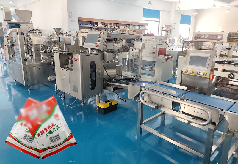 全自动给袋式牛肉酱包装机-南京包装机高速、定制、多功能、一站式服务